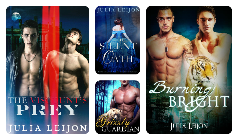 Click on the covers image to see titles put out using the pen name Julia Leijon